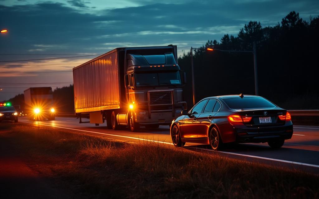 Trucking incident